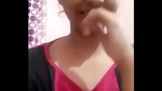 Desi girl showing her boobs and hairy pussy