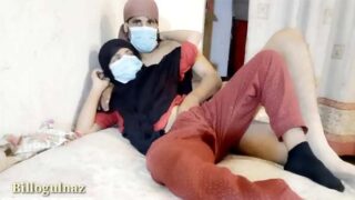 Hijab Muslim girl sex video HD mein