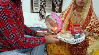 Bhabhi ki Karwa Chauth special chudai husband ne ki