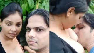 Jungle mein Bihari girlfriend sex karti hui