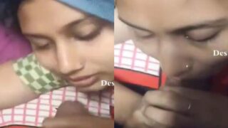 Cute desi girl blowjob deti hui boyfriend ko