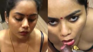 Sexy Tamil girl blowjob deti hui boyfriend ko