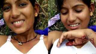 Village desi girl outdoor chudai MMS video